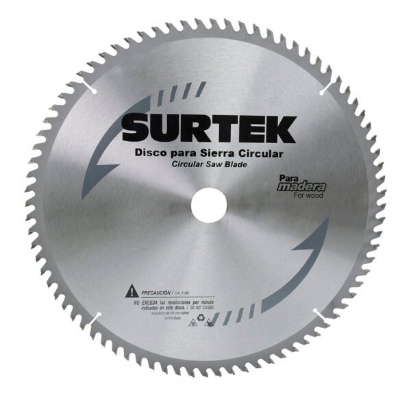 Disco para sierra circular para corte madera 24 dientes, 8-1/4" Surtek