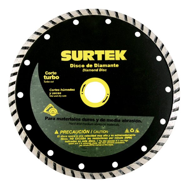 Disco de diamante turbo 7" Surtek