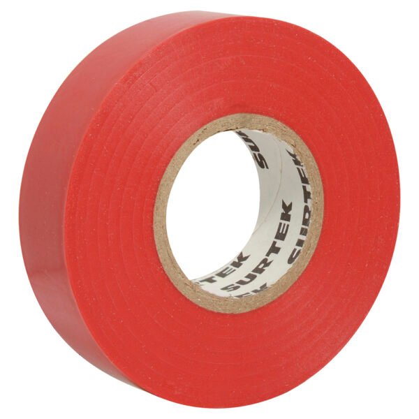 Cinta para aislar roja 19 mm x 9 m Surtek