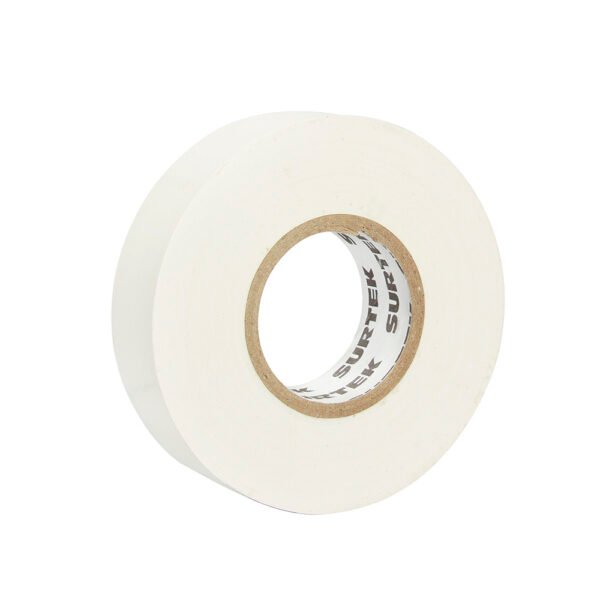 Cinta para aislar blanca 19 mm x 18 m Surtek