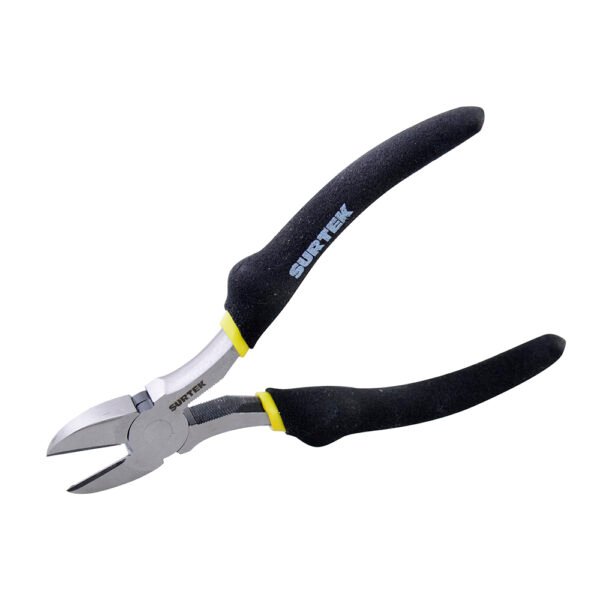 Pinza para electricista con mango rubber grip de 5", corte diagonal Surtek