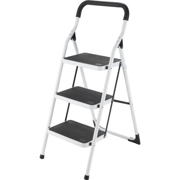 Escalera plegables tipo taburete de acero con 3 peldaños Surtek