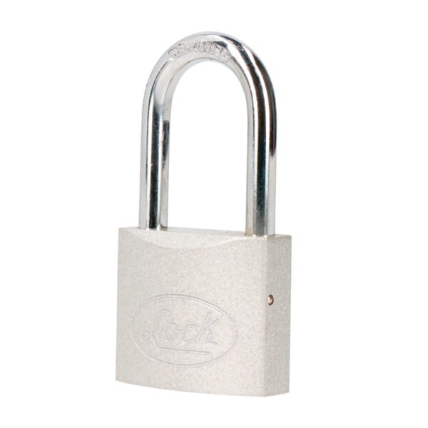 Candado de acero largo 50 mm, llave estándar, en caja Lock