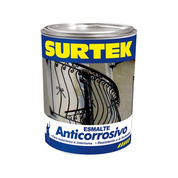 Esmalte anticorrosivo 1 Lt color negro Surtek