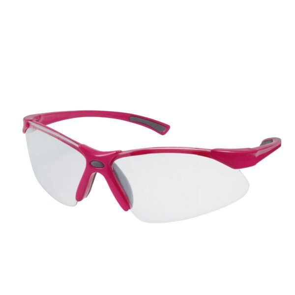 Lentes de seguridad modelo Orión, transparentes con rosa Urrea