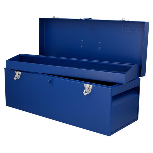 Caja portaherramientas metálica color azul 24" x 9" x 9" Urrea